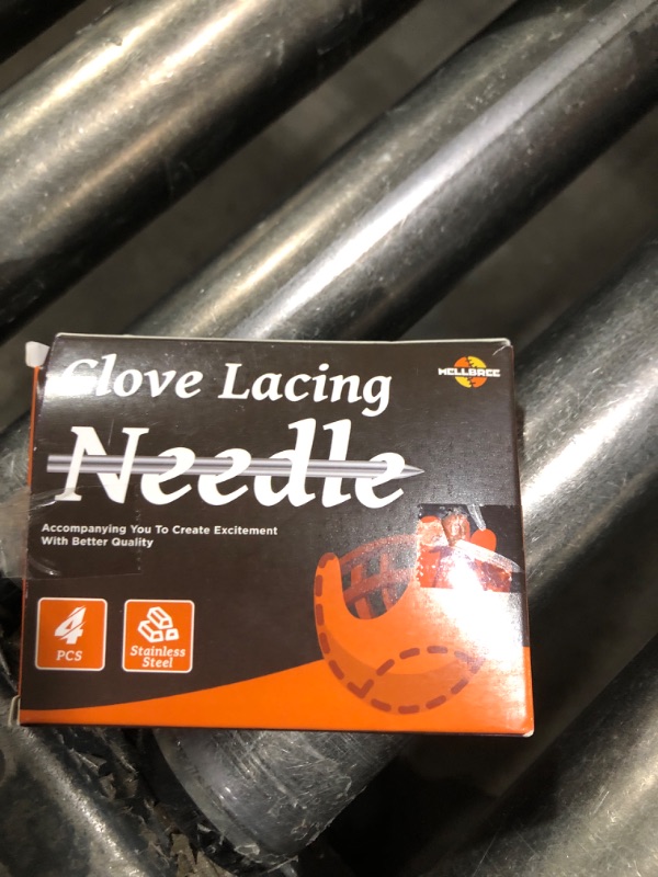 Photo 1 of Mellbree Glove Lacing Needles, Glove Repair Lacing Kit 304 Stainless Steel Baseball and Softball Glove Lacing Needles 4 Lace Locks with Needle Bag Mitt Lace Glove Repair Lacing Kit Glove Relacing Kit