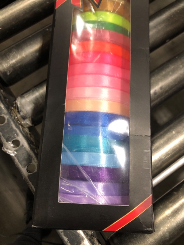 Photo 1 of 500 Yard Fabric Ribbon Satin Ribbon Rolls Silk Satin Roll, 25 Yard/Rolls, 20 Rolls, Satin Ribbon for Gift Package Wrapping Ribbon Bow Making Crafts Sewing Party Wedding, 2/5 Inch Wide