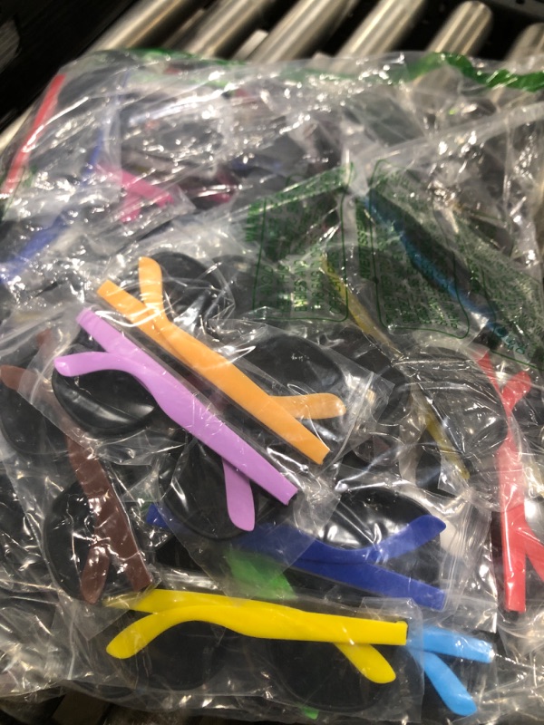 Photo 1 of 96 Pack Neon Sunglasses Party Favors Bulk, 16 Colors Neon Party Sunglasses 80's Style Colorful Novelty Sunglasses Cool Sun Glasses for Classroom Prize, Goody Bag Filler, Birthday Party, Kid Teen Adult