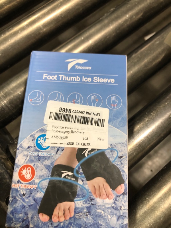 Photo 1 of Foot Ice Packs Big Toe for Pain Relief, Flexible Cold Pack for Bunion Relief, Reusable Gel Ice Pack for Hot and Cold Therapies, Ice pack for Swelling, Sprained, Bruises, Post-surgery Recovery