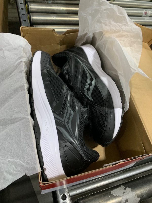 Photo 1 of Saucony Men's Cohesion 14 Road Running Shoe, Black/White, Size 12