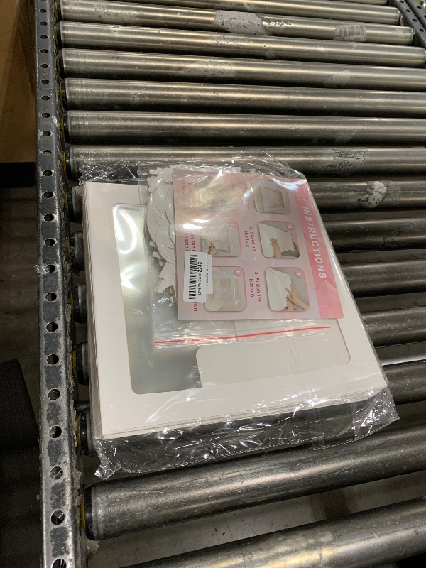 Photo 1 of White Clear Balloon Boxes, Baby Boxes with Letters for Baby Shower