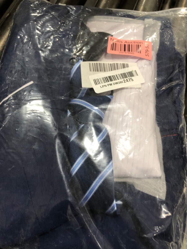 Photo 1 of Boys Formal Suits Navy Blue Kids Tuxedo Suit Set with Bow Tie for Wedding Teen Toddler Boy Dress Suit Outfit Size 18