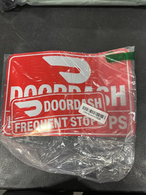 Photo 1 of (3 Pack) Heavy Duty Doordash Car Magnets Door Signs for Delivery Drivers, Dashers Accessories (Red Background)