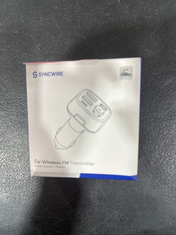 Photo 1 of Syncwire Bluetooth 5.4 FM Transmitter Car Adapter 48W (PD 36W & 12W) [Light Switch] [HiFi Bass Sound] [Fast Charging] Wireless Radio Music Adapter LED Display Hands-Free Calling Support USB Drive