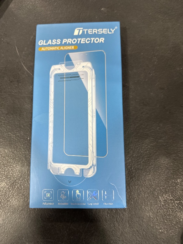 Photo 1 of T Tersely 3 Pack Screen Protector for iPhone 16 6.1-inch(2024) with Auto Alignment Kit, Tempered Glass Film Bubble Free Full Coverage, HD Clear