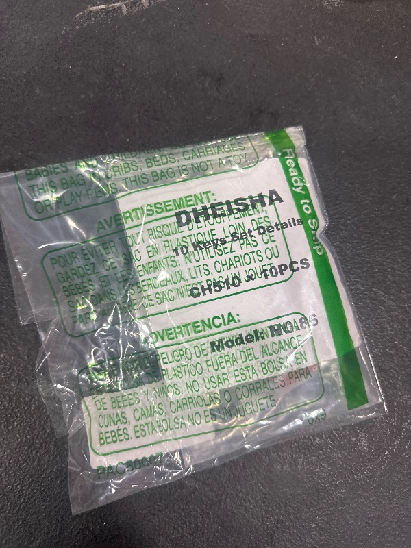 Photo 1 of 10PCS Equipment Keys CH510, Fit Some Truck Boxes and toolboxes from Delta, Brute Boxes, Better Built, DeeZee, Lund, Tractor Supply, Craftsman, Owens Products, UWS, Northern Tool