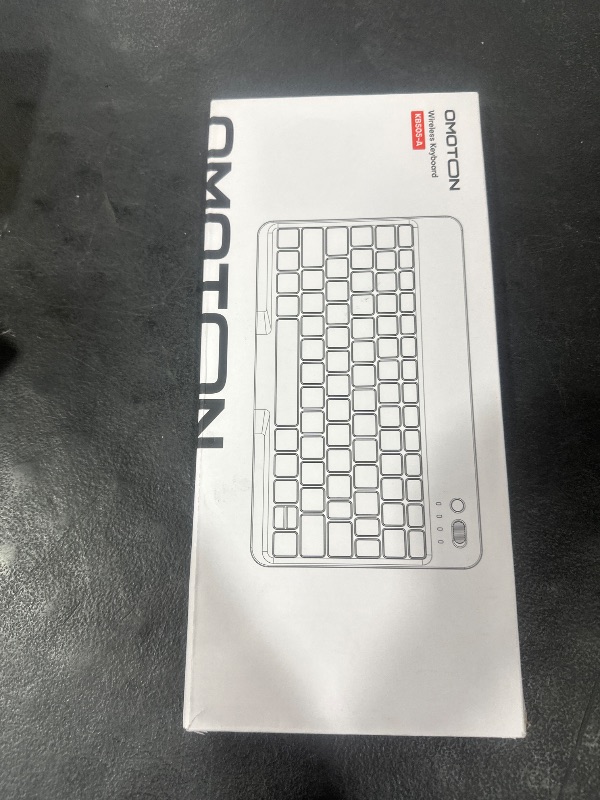 Photo 1 of OMOTON Bluetooth Keyboard for Tablet/Android/Windows/iOS, with 7 Colors Backlight Rechargeable Wireless Keyboard Compatible with Galaxy Tab A9+/A9+ Plus/S9/S9 Plus/S9 FE, Black