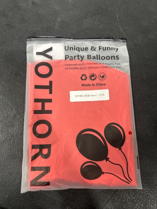 Photo 1 of 12 Pcs Red Heart Balloons,18 Inch Heart Foil Balloons Love Balloon Valentine Balloon for Birthday Party Wedding Engagement Party Baby Shower Valentine Day Decorations (red)