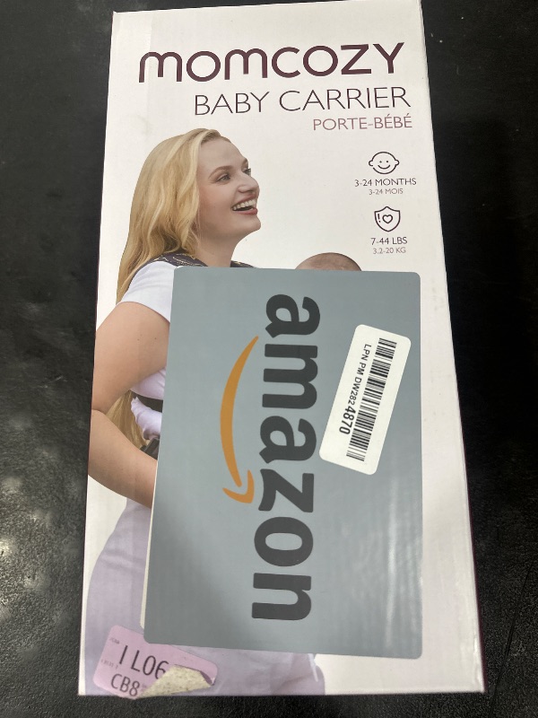 Photo 1 of Momcozy Baby Carrier - Ergonomic, Cozy and Lightweight Carrier for 7-44lbs, Effortless to Put On, Ideal for Hands-Free Parenting, Enhanced Lumbar Support, Purehug for Infant to Toddler, Black