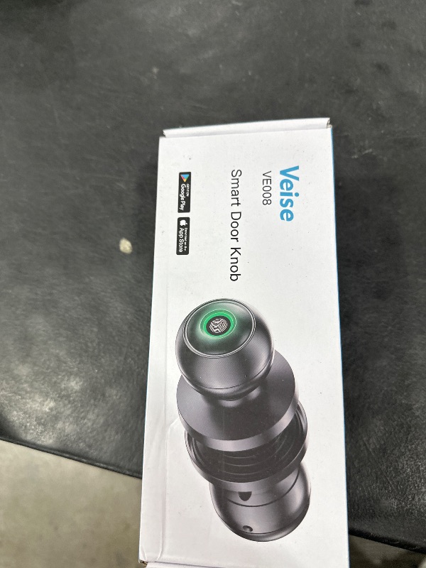 Photo 1 of Veise Fingerprint Door Lock, Biometric Smart Door Knob with App Control, Auto Lock, Great for Home, Offices, Pantry, Apartments, Garages, Matte Black