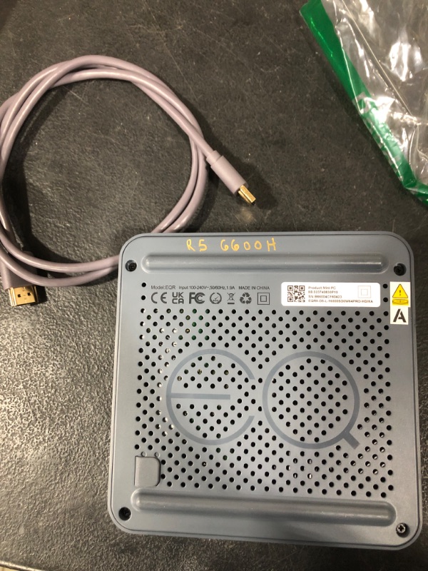 Photo 1 of Beelink Mini PC, EQR6 Mini Computers with AMD Ryzen 9 6900HX (8C/16T, 3.3-4.9GHz) 24G SO-DIMM DDR5(4800MHz) + 500GB M.2 PCIe 4.0x4 SSD, WiFi 6, Dual LAN 1000Mbps, 4K, BT 5.2, Dual HDMI
