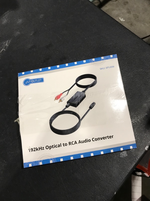 Photo 1 of AUTOUTLET 192kHz DAC Digital to Analog Audio Converter 7ft/2.1m Digital Audio Optical to RCA Male Cable for HDTV, DVD, Blu-Ray Players and Game Consoles