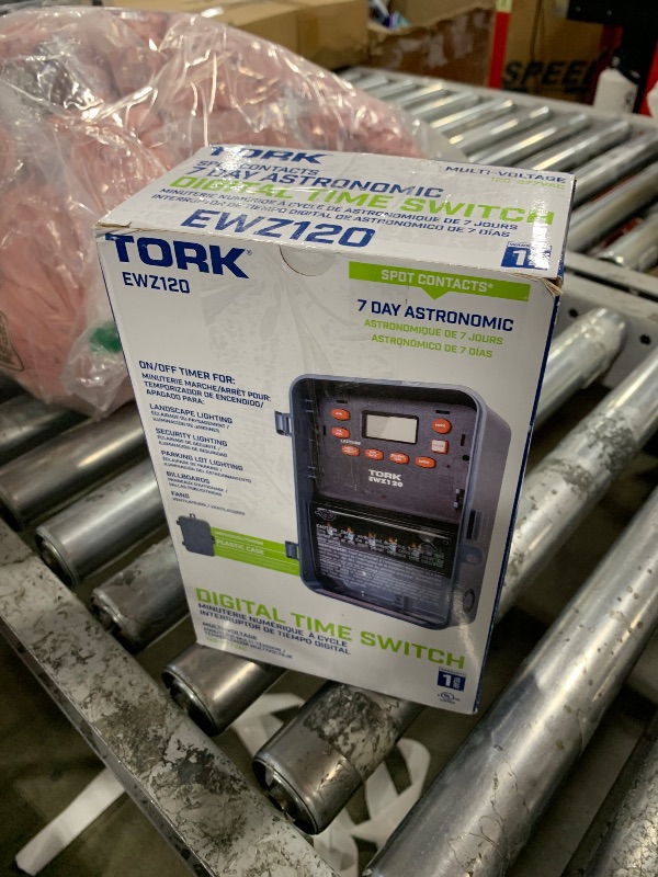 Photo 1 of NSI EWZ120 Series EWZ Tork Multipurpose Control Astronomic 7 Day Time Switch, 120-277 VAC Input Supply, 1 Channel, SPDT Output Dry Contact, #8 - #16 AWG