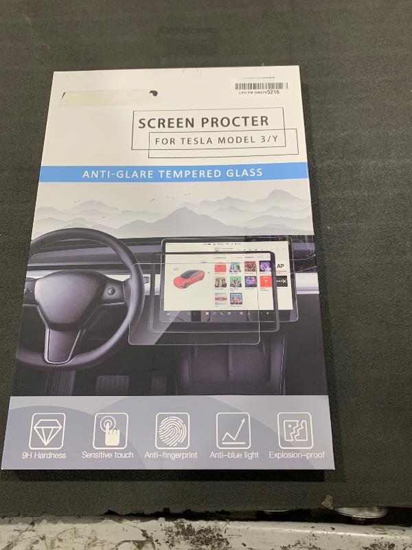 Photo 1 of Carwiner Matte Screen Protector Compatible with Tesla Model 3 Model Y 15" Center Control Touch Screen Car Navigation Tempered Glass Accessories 9H Anti-Glare Anti-Fingerprint