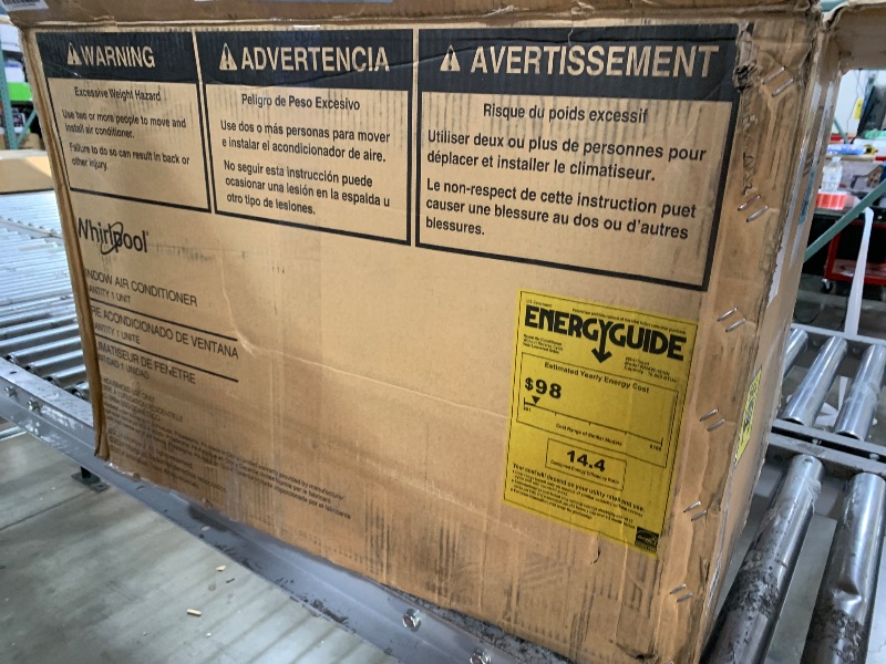 Photo 1 of Whirlpool 18,000 BTU Window Mounted Inverter Air Conditioner with Quiet, High Efficiency Operation and Remote, Window AC Unit for Apartment, Living Room, Bedroom, Large Rooms up to 1000 Square Feet