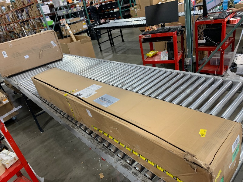 Photo 1 of Amazon Basics Smart Box Spring Bed Base, 9-Inch Height Mattress Foundation, Tool-Free Easy Assembly, King, 79"L x 75.5"W x 9"H, White