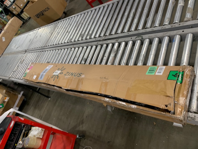 Photo 1 of ZINUS Roman Bamboo and Metal Platform Bed Frame, No Box Spring Needed, Easy Assembly, Queen