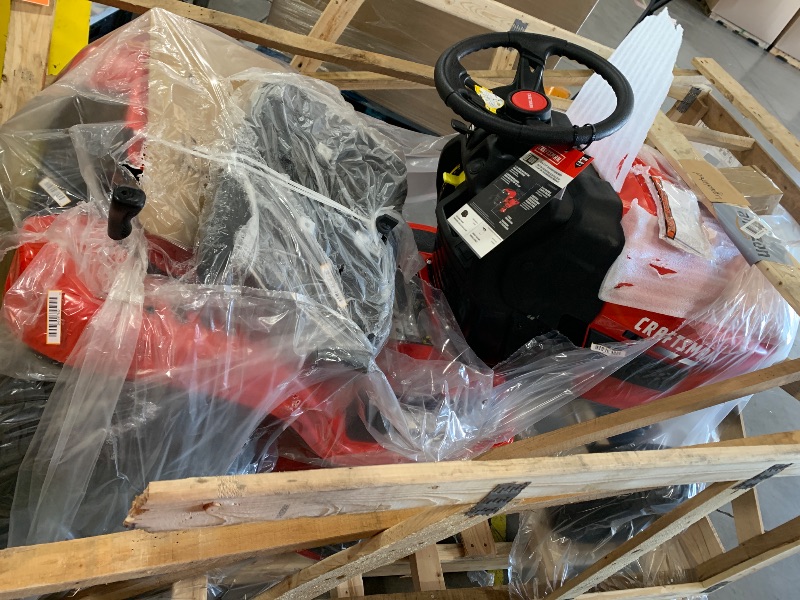 Photo 1 of Craftsman 36" Gas Riding Lawn Mower with 11.5 HP* Briggs and Stratton Single-Cylinder Engine, Gas Lawn Tractor with 7-Speed Transmission, Red/Black