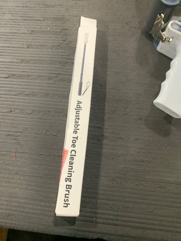 Photo 1 of LYIGEOL Toe Cleaning Brush,Foot Brush with Reusable Drying Covers.Foot Scrubber with Telescopic Aluminum Alloy 12"-24",Long- Handled Toe Lotion Applicator for Seniors,Elderly, Disabled Men and Women