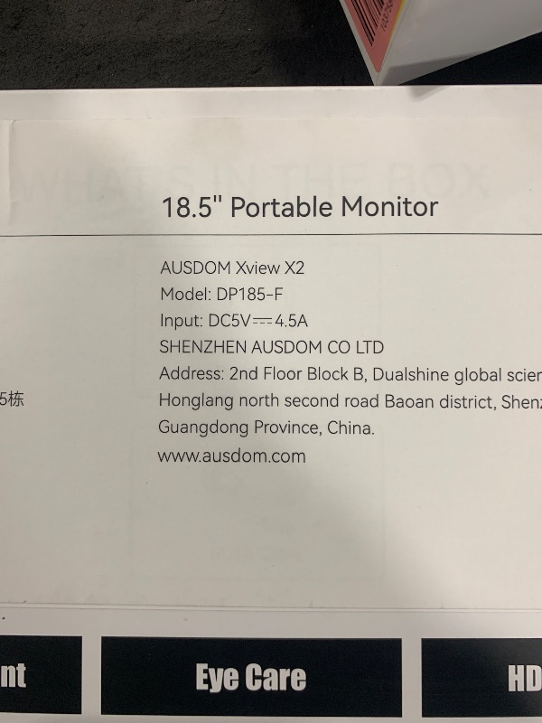 Photo 1 of portable monitor 