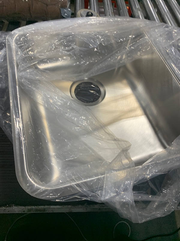 Photo 1 of Elkay ELUH1616 Lustertone Classic Single Bowl Undermount Stainless Steel Sink
