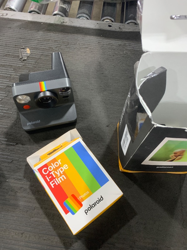 Photo 1 of Polaroid Now 2nd Generation I-Type Instant Camera + Film Bundle - Now Black Camera + 16 Color Photos (6248)- Black