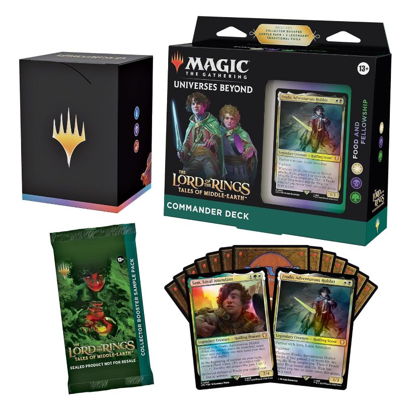 Photo 1 of Magic The Gathering The Lord of The Rings: Tales of Middle-Earth Commander Deck 2 + Collector Booster Sample Pack