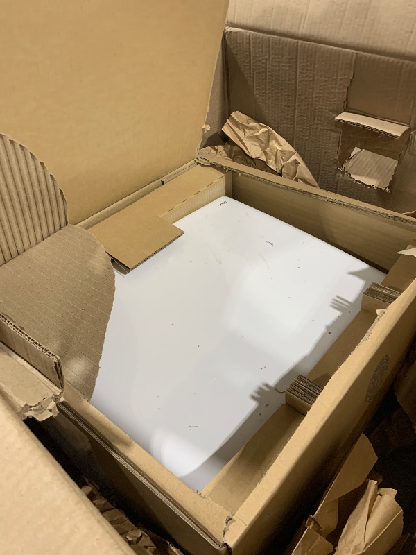 Photo 1 of TOTO Drake 1.28 GPF Toilet Tank with Right-Hand Trip Lever, Cotton White - ST776ER#01
