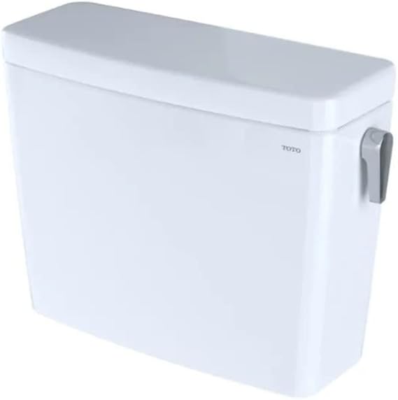 Photo 1 of TOTO Drake 1.28 GPF Toilet Tank with Right-Hand Trip Lever, Cotton White - ST776ER#01