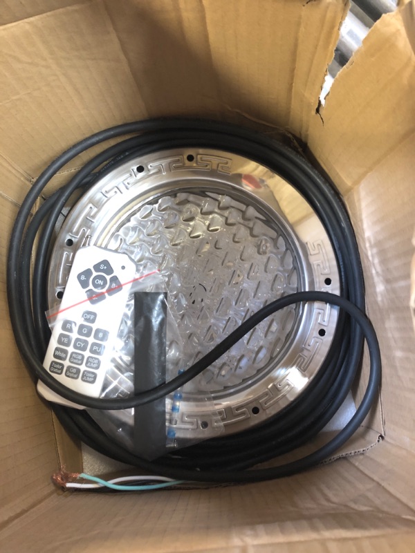 Photo 1 of SOLAR SPORTS LED Pool Lights for Inground Pools, 120V Pool Lights White, 10 Inch Inground Pool Light 120v Suitable for 10 Inch Wet Niche, Underwater Pool Light,35W, 50 Foot Cord.