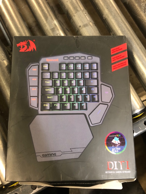 Photo 1 of Redragon One-Handed RGB Mechanical Gaming Keyboard