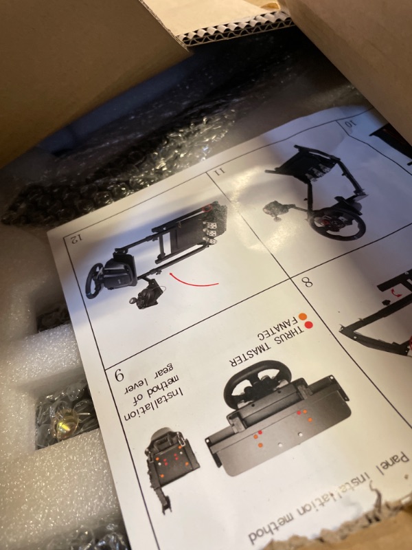 Photo 1 of Nejoney Racing Wheel Stand, Height Adjustable & Foldable Steering Wheal Stand Compatible with Logitech G25,G27,G29,G920 Gaming Cockpit