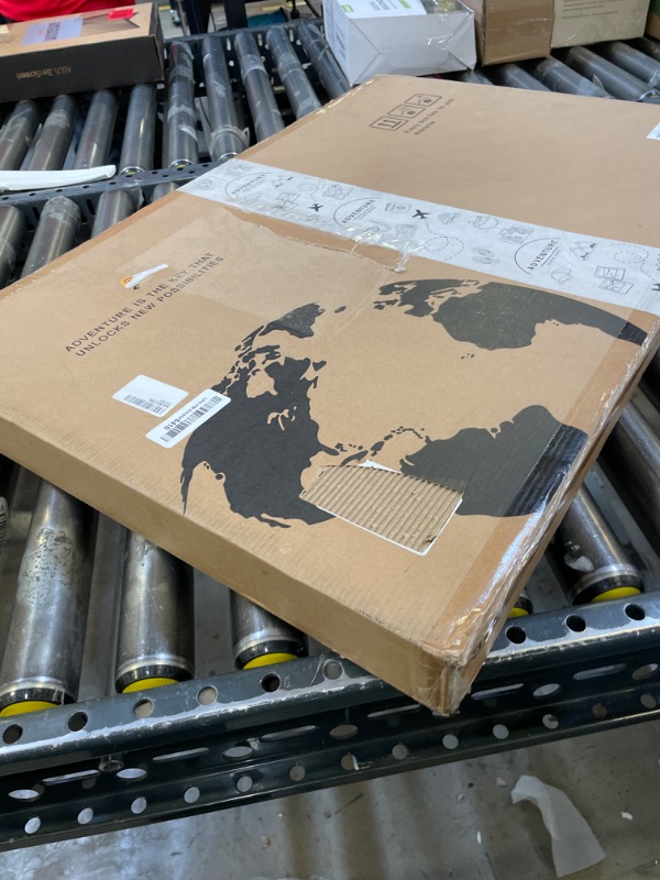 Photo 1 of Push Pin Travel Map - Large 30" x 20" World Map Pin Board with Premium Push Pins made from Cork Board - Unique Custom Gift Idea for Travelers, Partner, Young Adults, and Parents