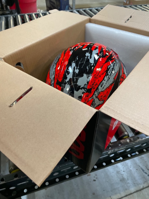 Photo 1 of BEON Full Face Motorcycle Helmet, Street Bike Helmet with Clear&Tinted Visors and Multiple Vents, Motocross Casco DOT Approved for Adult Men Women, S-XL (L, Glossy Red)