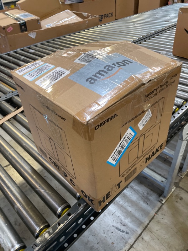 Photo 1 of Chefman Air Fryer – 4 QT Compact Airfryer for Quick & Easy Meals, Features Hi-Fry Technology for Extra Crisp, Easy-View Window, Touch Controls with 4 Presets, Nonstick & Dishwasher Safe Basket - Black