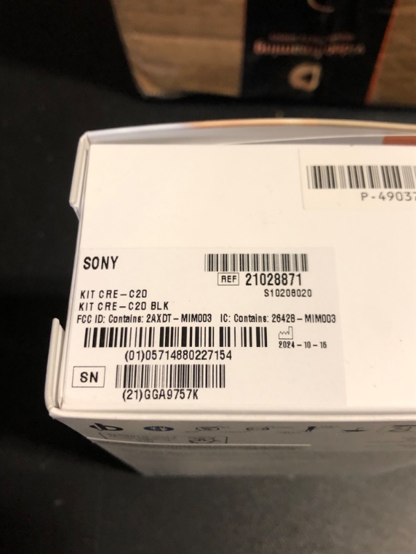 Photo 3 of Sony CRE-C20 Self-Fitting OTC Hearing Aids for Mild to Moderate Hearing Loss, Prescription-Grade Sound Quality, Compact Virtually Invisible Design, Customizable App, and Rechargeable Battery