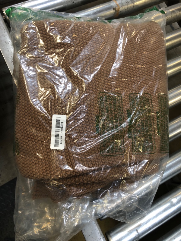 Photo 1 of CozeCube Caramel Brown Throw Blanket for Couch, Soft Cozy Cable Knit Throw Blanket for Bed Sofa Living Room, Lightweight Warm Farmhouse Christmas Knitted Throw Blanket, 50"x60", Light Brown