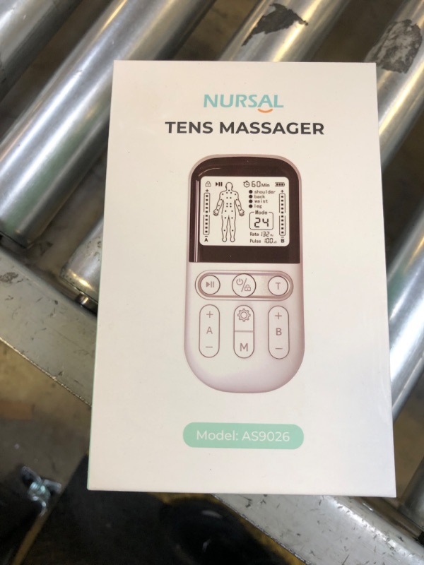 Photo 1 of **SOLD FOR PARTS**
NURSAL Dual Channel 3-in-1 TENS Unit Muscle Stimulator, EVA Travel Case Electronic Pulse Massager, 24 Modes TENS EMS Machine, Muscle Massager for Shoulder, Neck, Sciatica and Back Pain Relief Therapy