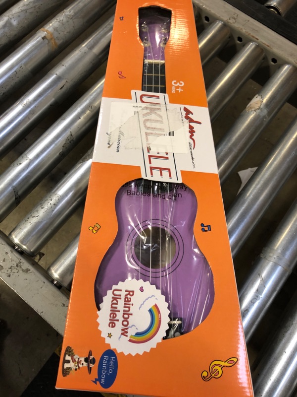 Photo 2 of ADM Ukulele for Beginners Hawaiian Wood Ukelele Kit for Kids Adult Student Starter Professional Ukalelee Pack Bundle with Free Lessons Gig Bag Strap Nylon String Tuner (Light Purple, 21 Inch)