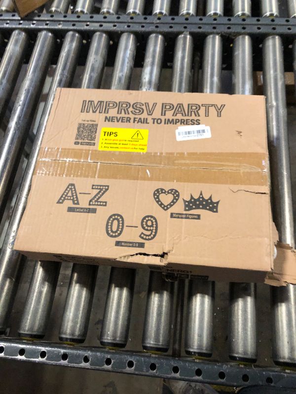 Photo 1 of imprsv 4FT Silver Birthday Decorations: Large Marquee Numbers Light Up Numbers 50th 30th 40th Party Decor Big Mosaic Cardboard Number 0