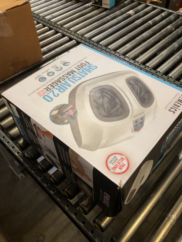 Photo 1 of Homedics Shiatsu Air 2.0 Foot Massager with Soothing Heat and Rhythmic Air Compression, 3 Customized Controls and Intensities, Washable Liner, at-Home Kneading Massage Relaxes Feet, 3 Speed Options