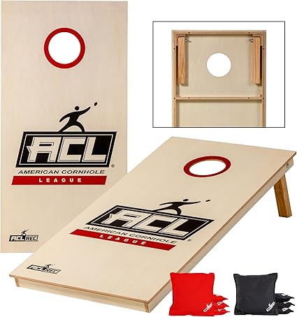 Photo 1 of ACL Approved & Officially Licensed 2x4 Cornhole Boards - Regulation 24" x 48" - Solid Wood Legs - Dual Cross Beam Supports - CNC Precision Cut - Premium Surface - Furniture Grade Construction
