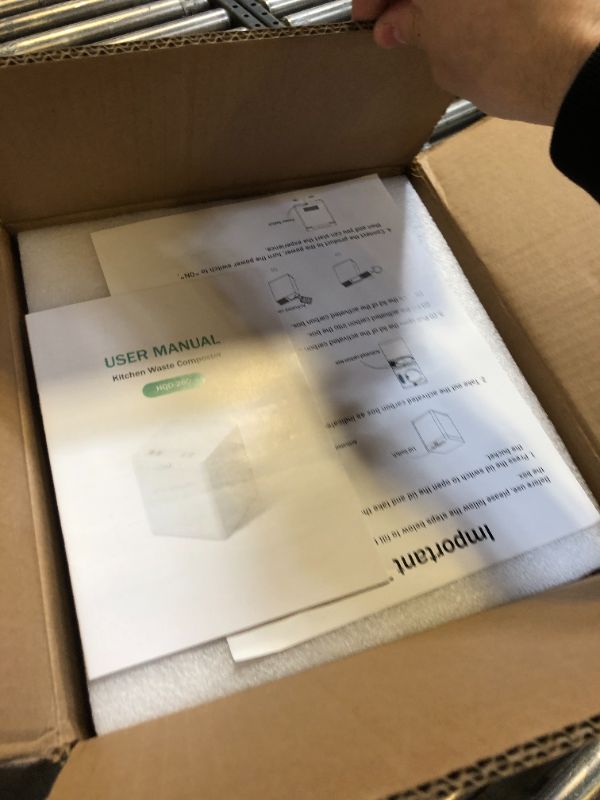 Photo 1 of Electric Composter for Kitchen, 3L Compost Bin, Odorless/Auto-Cleaning/LED Display, Countertop Smart Compost Bin, Turns Waste into Dry Fertilizer