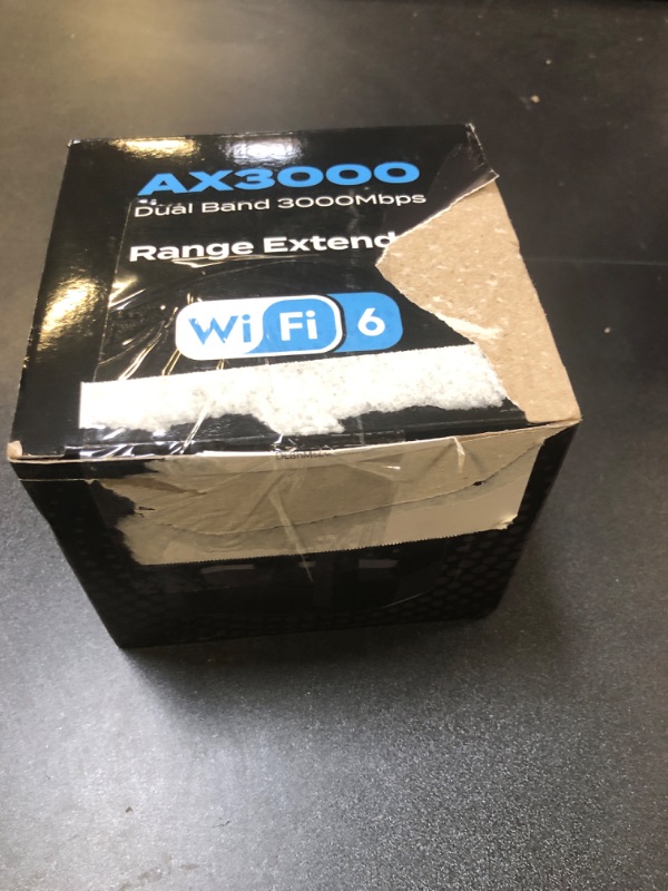 Photo 1 of 2025 AX3000 WiFi 6 Range Extender, WiFi Extender Signal Booster with Gigabit Ethernet Port, Dual Band (2.4G&5.8G) WiFi Repeater Cover up to 13888sp.ft, Faster Speed and Wider Cover, Quick Setup
