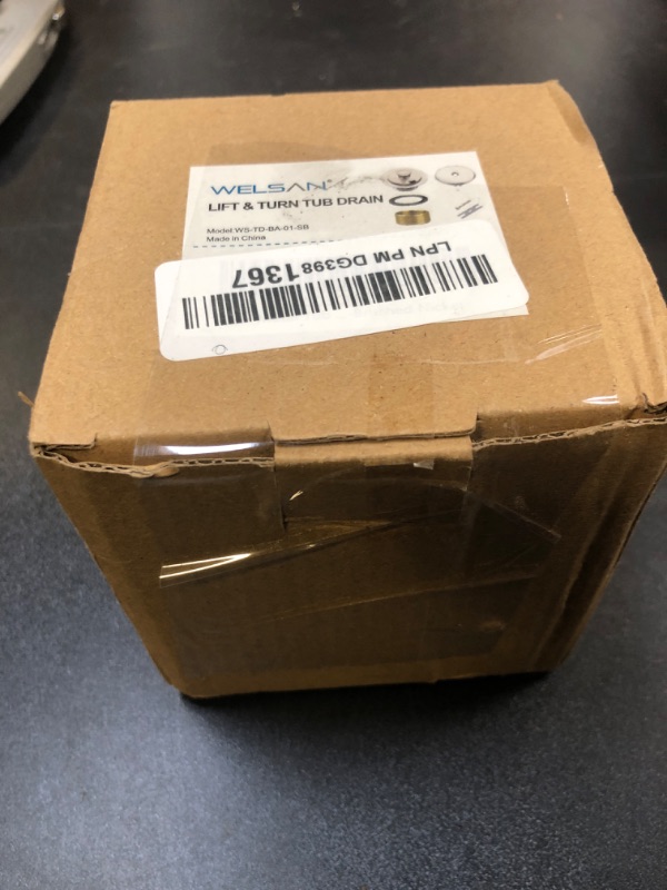 Photo 1 of All Metal Tub Drain and Overflow Kit with Single Hole Overflow Faceplate, Welsan Universal Lift & Turn Bathtub Drain Kit with Fine/Coarse Thread Conversion Twist Trim Kit Assembly-Brushed Nickel