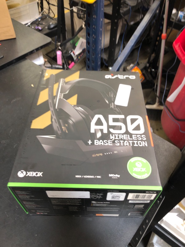 Photo 2 of ASTRO Gaming A50 Wireless Headset + Base Station Gen 4 - Compatible with Xbox Series X|S, Xbox One, PC, Mac - Black/Gold