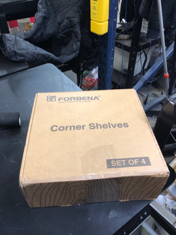 Photo 1 of Forbena White Corner Floating Shelves for Wall Set of 4, Rounded Corner Shelves Wall Mounted for Kids Bedroom Books, Cute Wood Hanging Corner Shelf for Bathroom Decor, Living Room, Small Spaces00.
