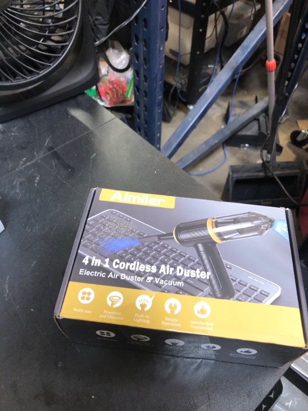 Photo 1 of Compressed Air Duster, Perfect Replacement for Compressed Air Canisters, Keyboard Cleaner, Computer Cleaner, Cordless Air Duster, Up to 150,000 RPM, 9000mAh Duster