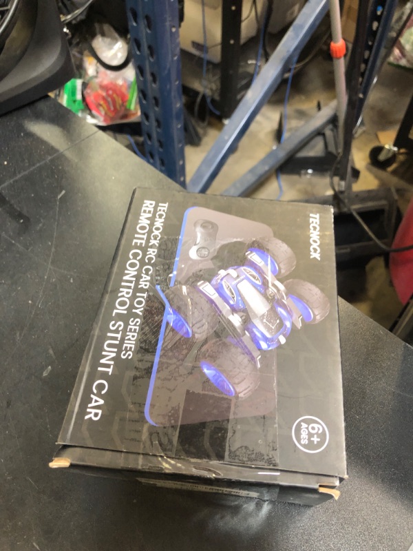 Photo 1 of Tecnock Remote Control Car for Kids, 2.4GHz RC Car with Type-C Easy Charging, 4WD Double Sided 360° Rotates and Flips RC Stunt Car, Toys Gift for Boys and Girls